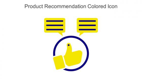 Product Recommendation Colored Icon In Powerpoint Pptx Png And Editable Eps Format