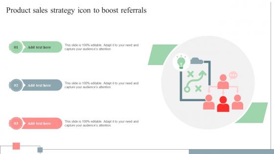 Product Sales Strategy Icon To Boost Referrals