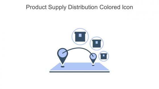 Product Supply Distribution Colored Icon In Powerpoint Pptx Png And Editable Eps Format