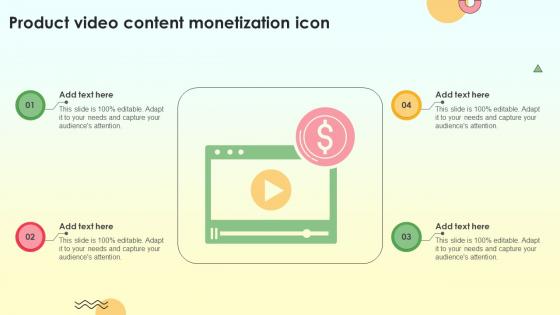Product Video Content Monetization Icon