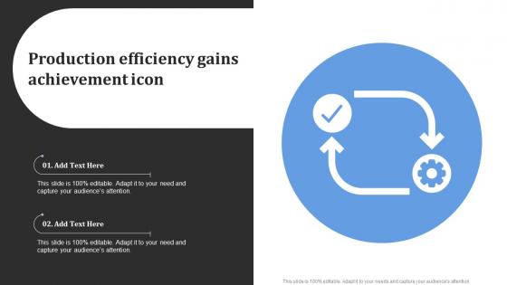 Production Efficiency Gains Achievement Icon