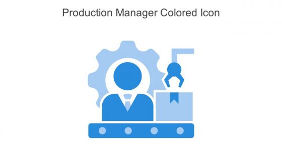 Production Manager Colored Icon In Powerpoint Pptx Png And Editable Eps Format