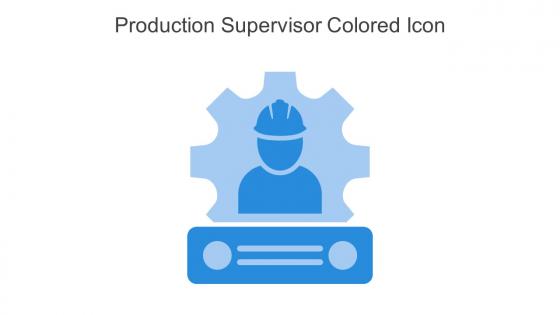 Production Supervisor Colored Icon In Powerpoint Pptx Png And Editable Eps Format