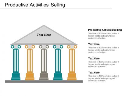 Productive activities selling ppt powerpoint presentation icon model cpb