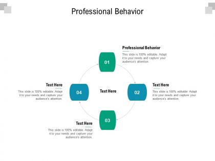 Professional behavior ppt powerpoint presentation icon grid cpb