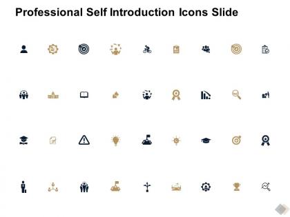 Professional self introduction icons slide threat l795 ppt slide