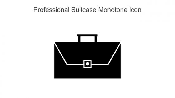 Professional Suitcase Monotone Icon In Powerpoint Pptx Png And Editable Eps Format