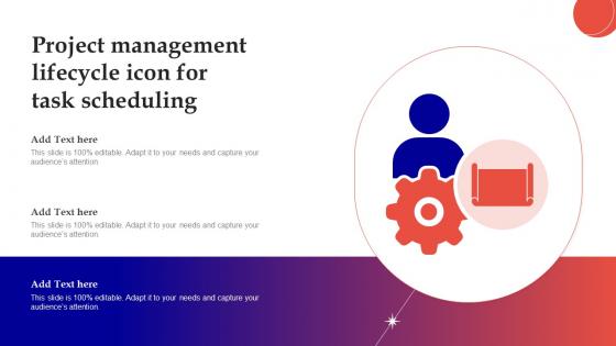 Project Management Lifecycle Icon For Task Scheduling