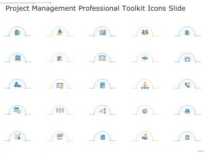 Project management professional toolkit icons slide ppt pictures