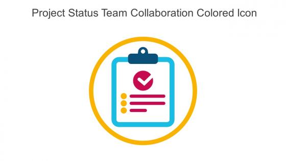 Project Status Team Collaboration Colored Icon In Powerpoint Pptx Png And Editable Eps Format