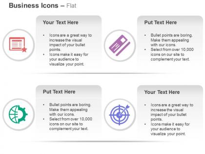 Promotion pay mechanics goal ppt icons graphics