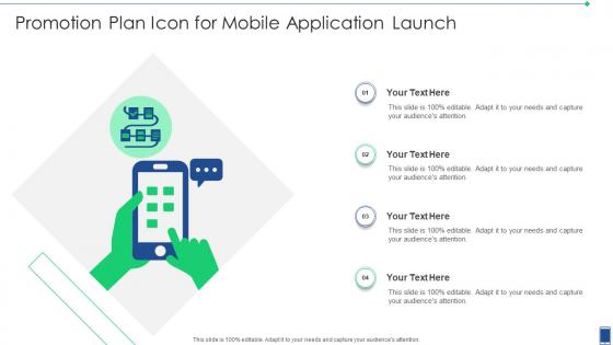 Promotion Plan Icon For Mobile Application Launch