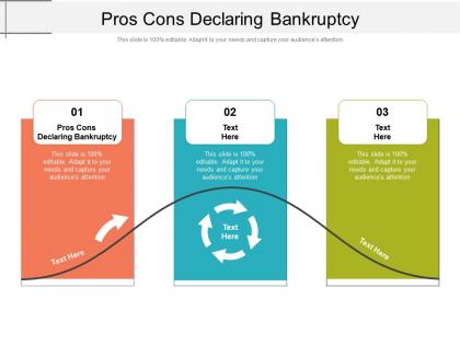 Pros cons declaring bankruptcy ppt powerpoint presentation icon background image cpb