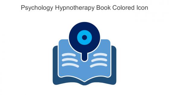 Psychology Hypnotherapy Book Colored Icon In Powerpoint Pptx Png And Editable Eps Format