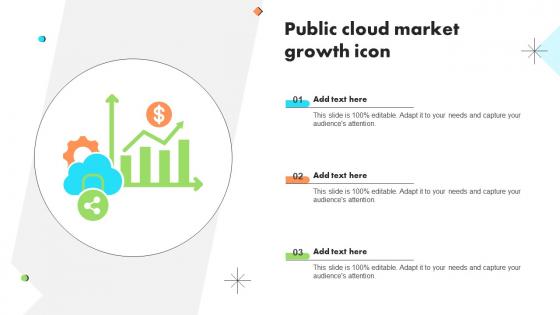 Public Cloud Market Growth Icon Ppt Sample