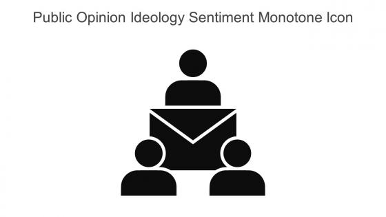 Public Opinion Ideology Sentiment Monotone Icon In Powerpoint Pptx Png And Editable Eps Format