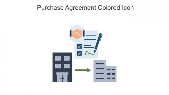 Purchase Agreement Colored Icon In Powerpoint Pptx Png And Editable Eps Format