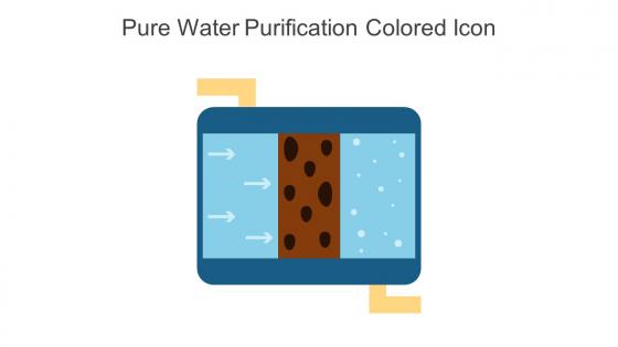 Pure Water Purification Colored Icon In Powerpoint Pptx Png And Editable Eps Format