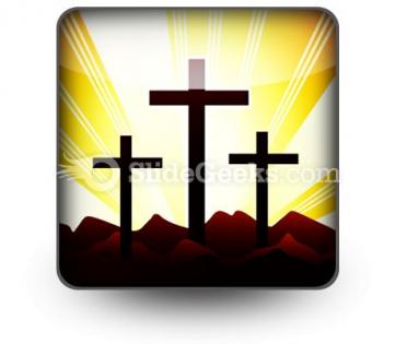Cross religion ppt icon for ppt templates and slides s