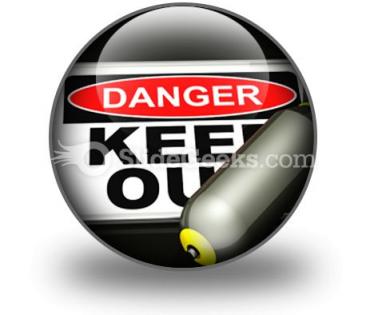 Dangerous Area PowerPoint Icon C  Presentation Themes and Graphics Slide01