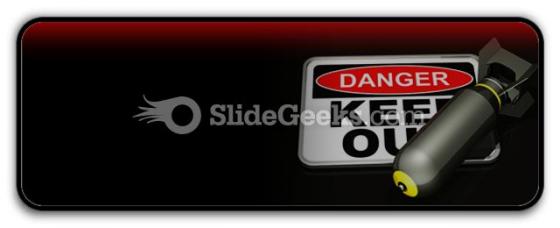 Dangerous area powerpoint icon r