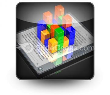 E book data powerpoint icon s