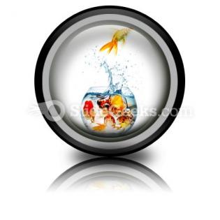Gold fish powerpoint icon cc