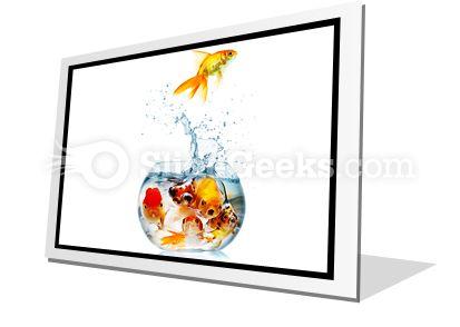 Gold fish powerpoint icon f