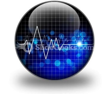 Heartbeat Medical PowerPoint Icon C  Presentation Themes and Graphics Slide01