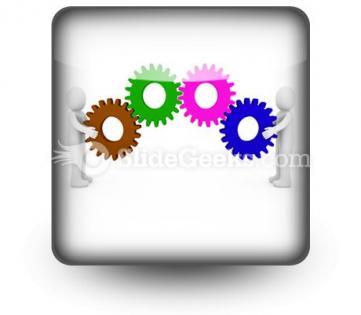 Human Gear PowerPoint Icon S  Presentation Themes and Graphics Slide01