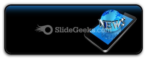 Mobile phone and news world ppt icon for ppt templates and slides r