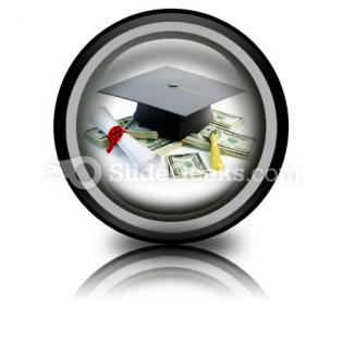 Price Leaving Certificate PowerPoint Icon Cc  Presentation Themes and Graphics Slide01