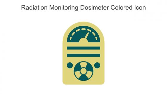 Radiation Monitoring Dosimeter Colored Icon In Powerpoint Pptx Png And Editable Eps Format