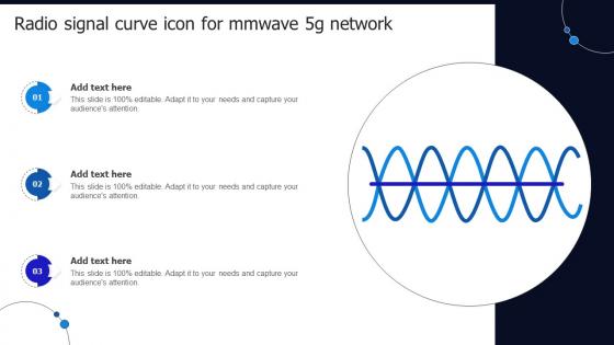 Radio Signal Curve Icon For Mmwave 5g Network