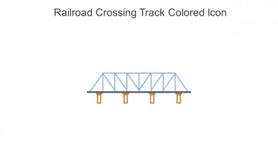 Railroad Crossing Track Colored Icon In Powerpoint Pptx Png And Editable Eps Format