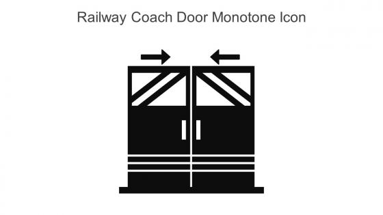 Railway Coach Door Monotone Icon In Powerpoint Pptx Png And Editable Eps Format