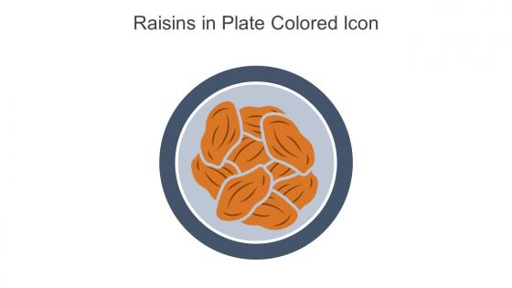 Raisins In Plate Colored Icon In Powerpoint Pptx Png And Editable Eps Format