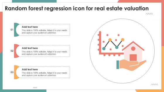 Random Forest Regression Icon For Real Estate Valuation Ppt Example