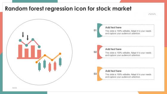 Random Forest Regression Icon For Stock Market Ppt Slides
