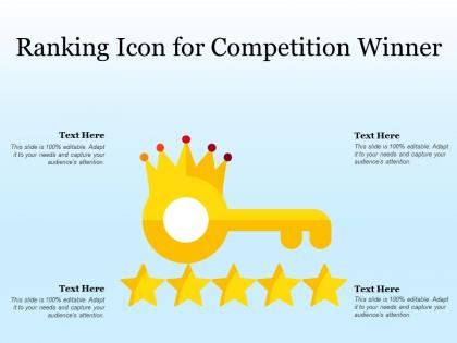 Ranking icon for competition winner
