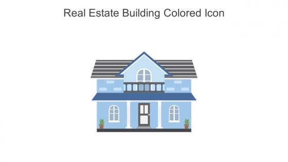 Real Estate Building Colored Icon In Powerpoint Pptx Png And Editable Eps Format