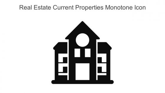 Real Estate Current Properties Monotone Icon In Powerpoint Pptx Png And Editable Eps Format