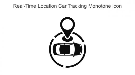 Realtime Location Car Tracking Monotone Icon In Powerpoint Pptx Png And Editable Eps Format