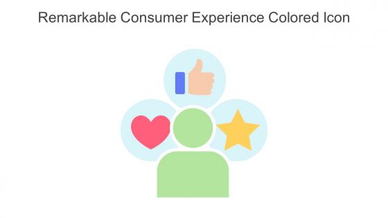 Remarkable Consumer Experience Colored Icon In Powerpoint Pptx Png And Editable Eps Format