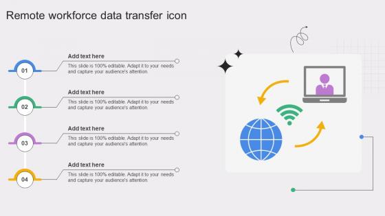 Remote Workforce Data Transfer Icon