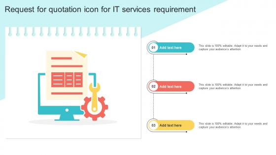 Request For Quotation Icon For IT Services Requirement