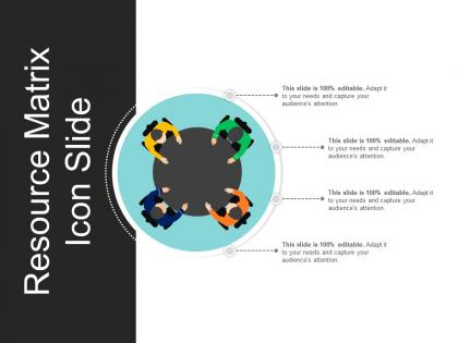 Resource matrix icon slide