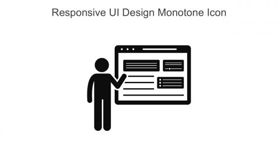 Responsive UI Design Monotone Icon In Powerpoint Pptx Png And Editable Eps Format