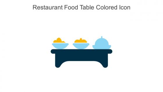 Restaurant Food Table Colored Icon In Powerpoint Pptx Png And Editable Eps Format