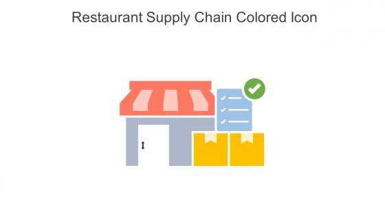 Restaurant Supply Chain Colored Icon In Powerpoint Pptx Png And Editable Eps Format